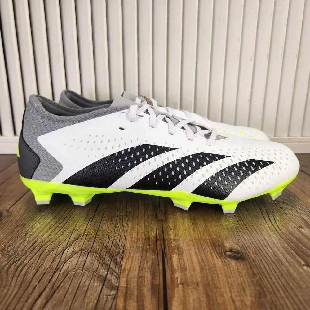 Adidas Predator Accuracy.3 Low FG Mens Sz 10 White Athletic Soccer Cleats GZ0014